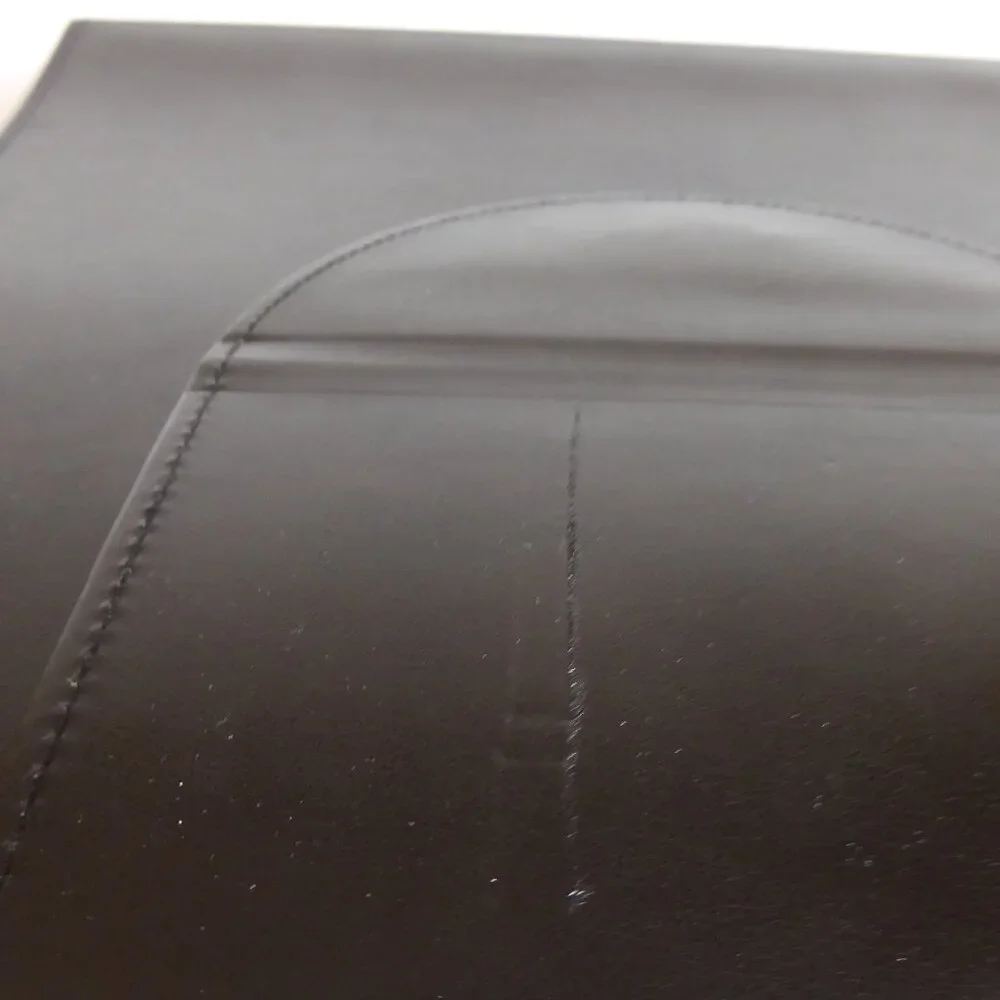 INFUSE BRAND BLACK LEATHER SPIRAL PRESENTATION BOOK SHEET PROTECTOR CASE BINDER